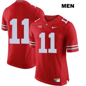 Men's NCAA Ohio State Buckeyes Austin Mack #11 College Stitched No Name Authentic Nike Red Football Jersey KI20Y87LF